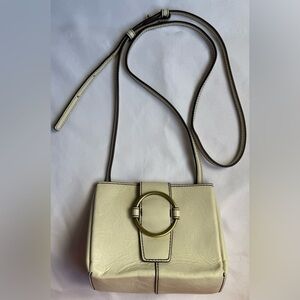 HOBO Cream Crossbody Bag with Gold Accent